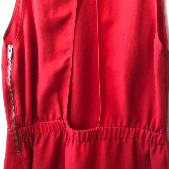 Aritzia Wilfred | Red Peplum Back Cut-out Top - Picture 4 of 6